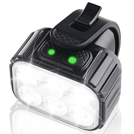USB Rechargeable Double LED Bike Flashlight Headlight